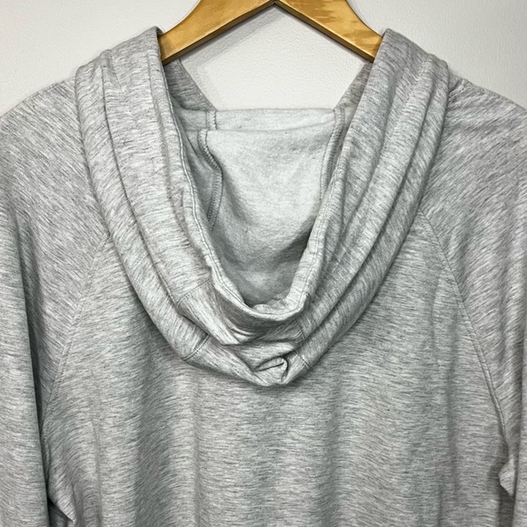 #182 90 Degree by Reflex Grey Loose Fitting Yoga Hoodie - Picture 5 of 10